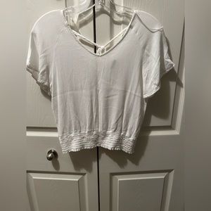 Paper Crane White Blouse Size Small with Tie in Back